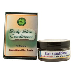 Face and Body Skin Conditioner with Black Powder
